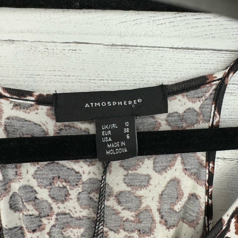 Atmosphere Cheetah Print Bodycon Dress | SIZE 6 - Picture 7 of 8